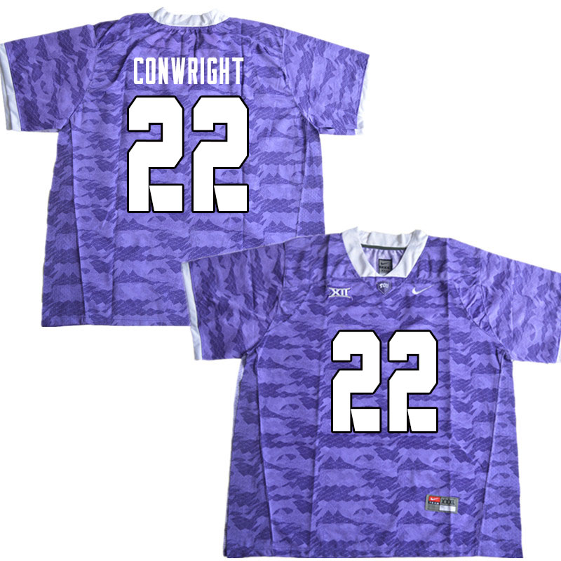 Men #22 Blair Conwright TCU Horned Frogs College Football Jerseys Sale-Limited Purple - Click Image to Close